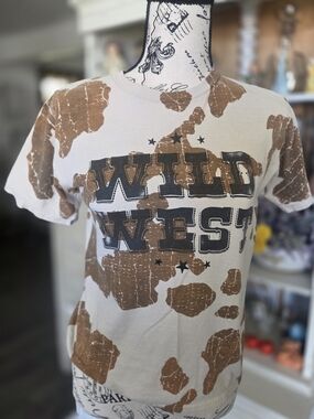 Wild West Kids' Graphic Tee - Brown Camo Print
